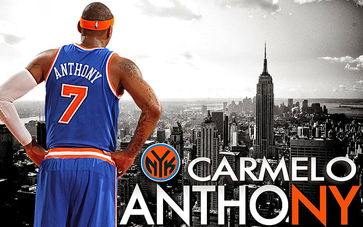 Basketball, Carmelo Anthony, nba, New York City, New York Knicks, HD wallpaper
