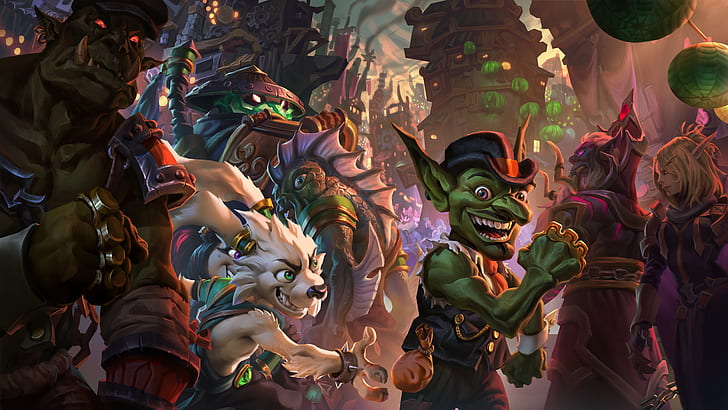 Hearthstone: Heroes of Warcraft, video games, Mean Streets Gadgetzan, HD wallpaper