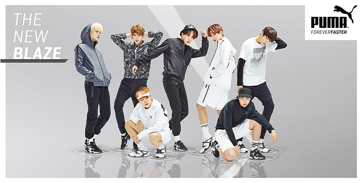 #boys, #bts, #korean, #kpop, #puma, all, band, member, HD wallpaper