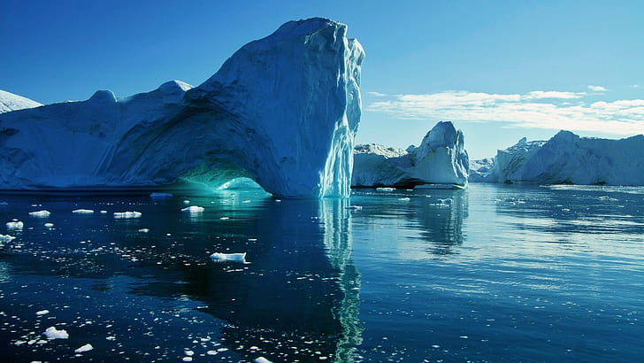 Iceberg, Ice, Nature, Water, HD wallpaper