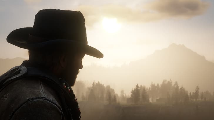 Red Dead Redemption 2, outlaws, Arthur Morgan, screen shot