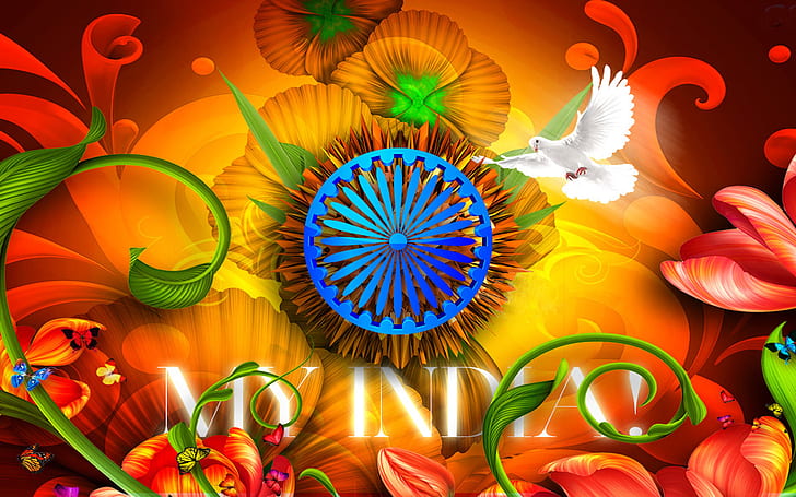 My India Independence Day Greeting Cards And Hd Wallpaper 1920×1200, HD wallpaper