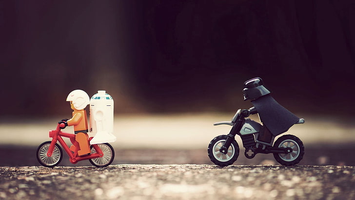 HD wallpaper: red and black bicycle and motorcycle toys, Star Wars, LEGO,  Darth Vader | Wallpaper Flare