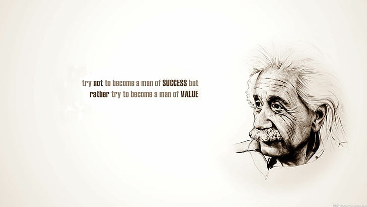 albert Einstein Quotes, life Quotes, success, HD wallpaper