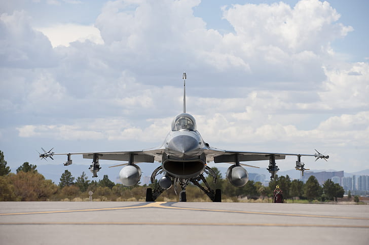 airplane, military, aircraft, US Air Force, General Dynamics F-16 Fighting Falcon