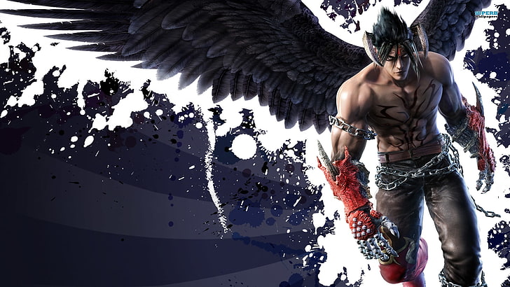dark demon jin devil Video Games Tekken HD Art, fallen angel, HD wallpaper