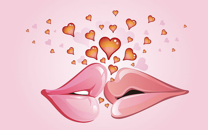 First Kiss in Love, HD wallpaper