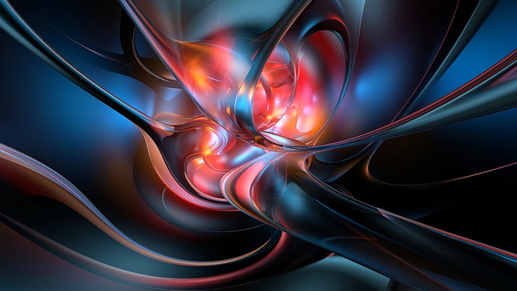 digital art, abstract, shapes, 3D Abstract, colorful