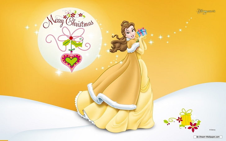 HD wallpaper: Beauty And The Beast, Cartoon, Christmas, Disney | Wallpaper  Flare