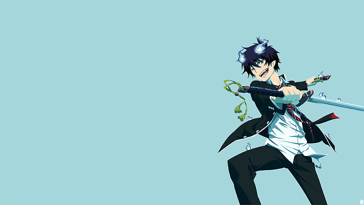 Blue Exorcist, Okumura Rin, one person, young adult, copy space, HD wallpaper