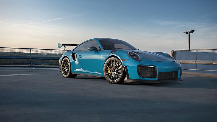 Porsche, Porsche 911 GT2, Blue Car, Sport Car, Vehicle