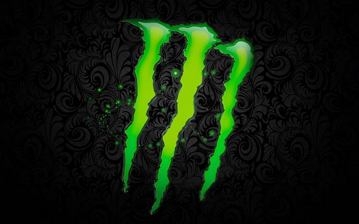 drinks, energy, logo, monster, HD wallpaper