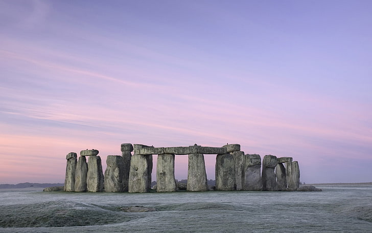 Stonehenge, England, pastel, HD wallpaper