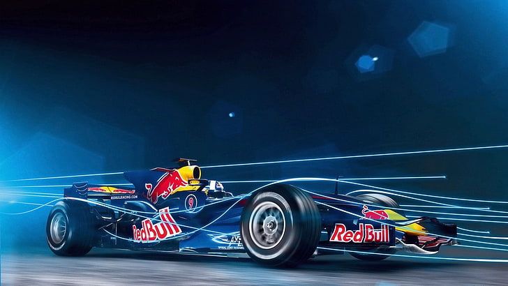 Formula 1, Red Bull Racing, speed, transportation, one person, HD wallpaper