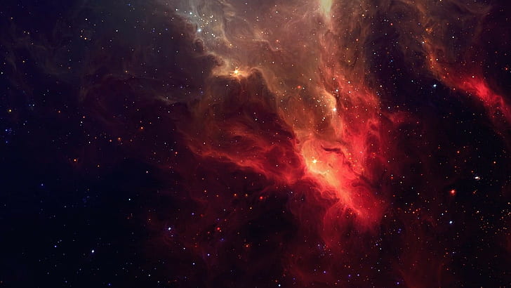space, 2560x1440, Galaxy, nebula, light, stars, image, hd space, HD wallpaper
