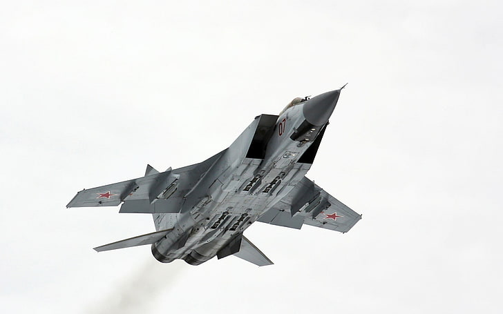 gray fighter plane, jets, Mikoyan MiG-31, military, military aircraft