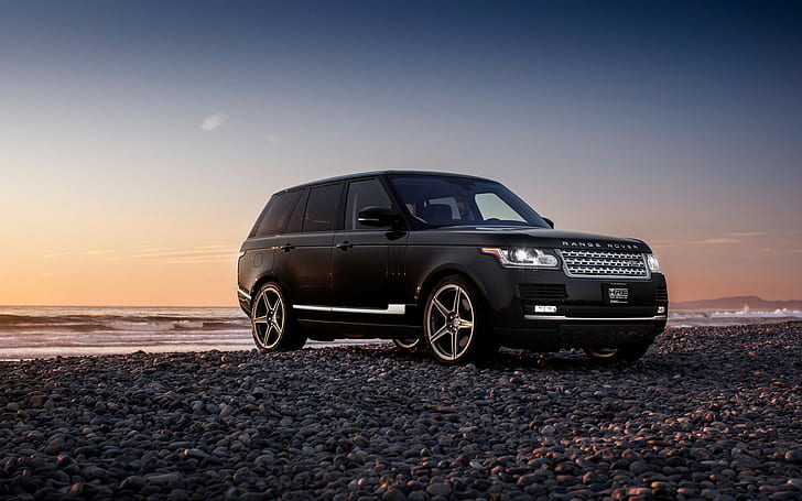 Range Rover SUV, car, Jeep, black, HD wallpaper
