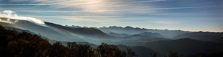 panorama landscape photography of mountains, MAÑANA, FRESCA, HD wallpaper