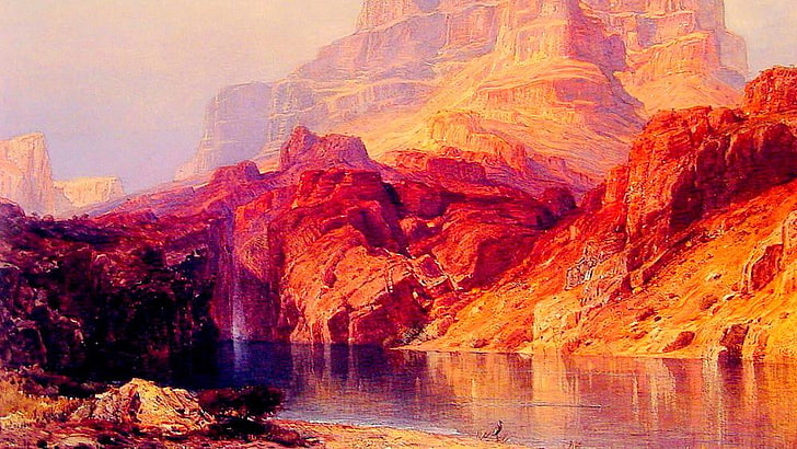 Colman_Samuel_Solomons_Temple_Colorado_1888, rock formation, rock - object, HD wallpaper