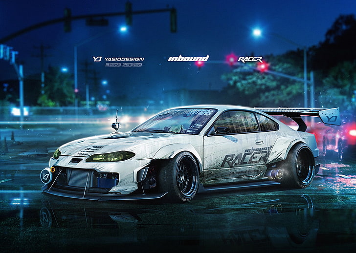 YASIDDESIGN, render, artwork, car, tuning, Nissan, Nissan Silvia S15 HD wallpaper