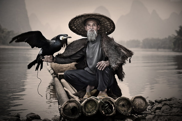 National Geographic Traveler Photo Contest, Li-River, fishing village, HD wallpaper