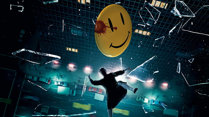 movies, Watchmen, broken glass, The Comedian, arts culture and entertainment, HD wallpaper