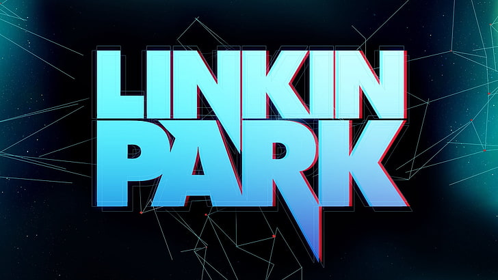 Linkin Park logo screenshot, letters, font, stars, space, backgrounds, HD wallpaper