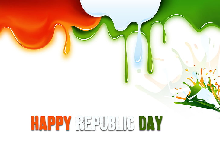Indian Republic Day, Happy Republic Day text overlay, Festivals / Holidays