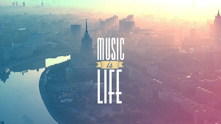music is life wallpaper, Music is Life, building, architecture, HD wallpaper