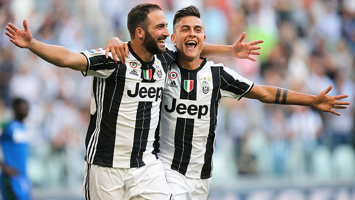joy, goal, the celebration, Gonzalo Higuain, Juventus, Serie A, HD wallpaper