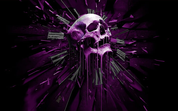 Download Purple skull wallpaper by David6607  a424  Free on ZEDGE now  Browse millions of   Black skulls wallpaper Skull wallpaper Black and purple  wallpaper