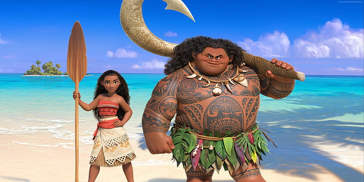 Maui, best animation movies of 2016, Moana