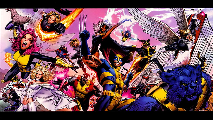 Marvel X-Men digital wallpaper, comics, Wolverine, real people, HD wallpaper