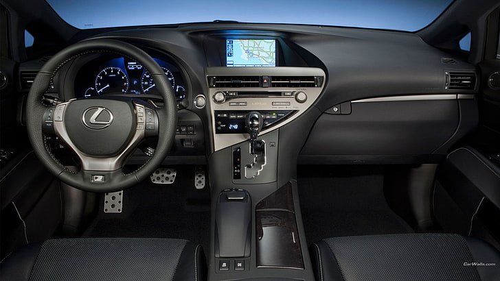 Lexus RX350, car, car interior, vehicle, transportation, vehicle interior, HD wallpaper