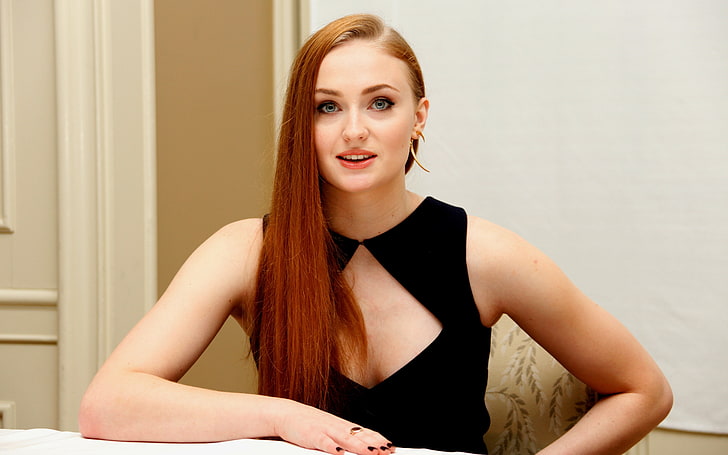 Sophie Turner, women, redhead, actress, celebrity, young women