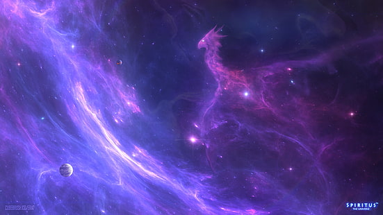 HD wallpaper: Fantasy, Dragon, Nebula, Space, Stars | Wallpaper Flare