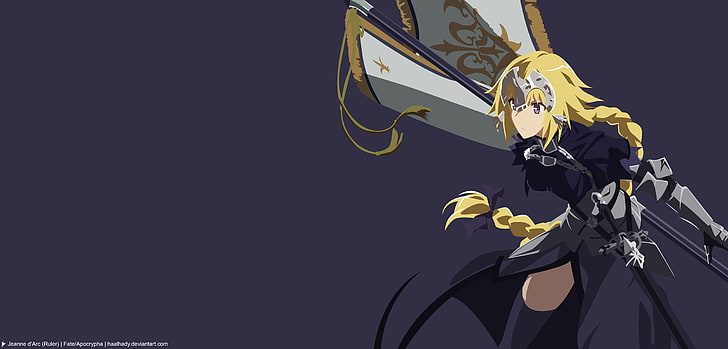 Fate/Apocrypha, anime girls, Ruler (Fate/Apocrypha), Jeanne d'Arc, HD wallpaper