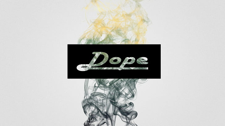 dope, smoke, white, simple background, HD wallpaper