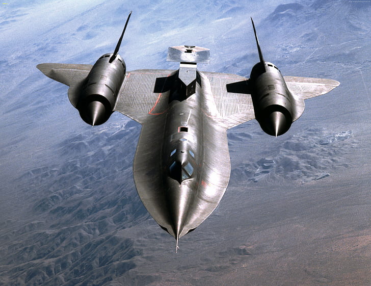 SR-71, U.S. Air Force, Lockheed, aircraft, sky, plane, jet, HD wallpaper