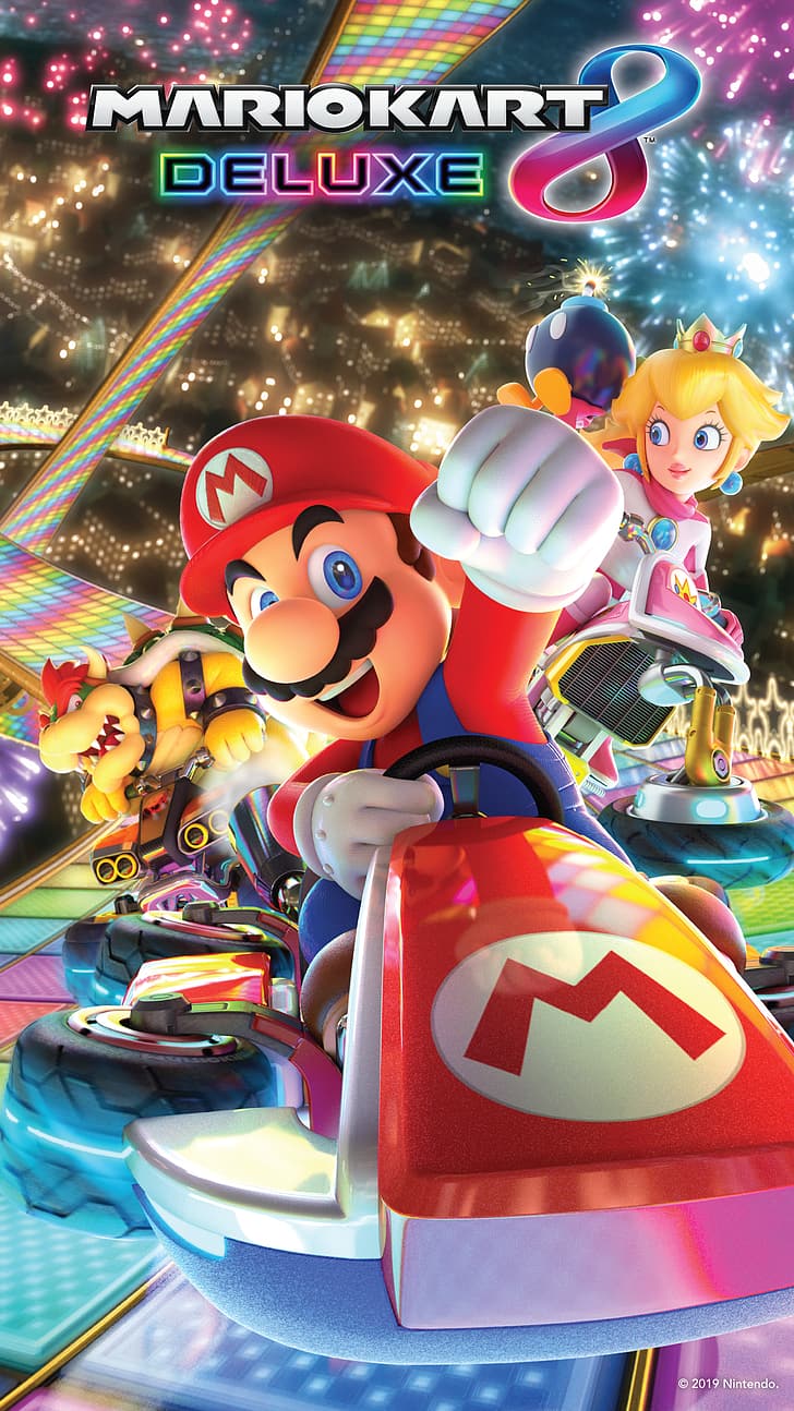 Nintendo, Mario (Character, Mario Kart, Mario Kart 8, Nintendo Switch, HD wallpaper