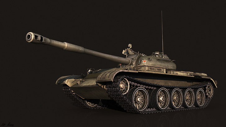 battle tank wallpaper, USSR, tanks, render, T-54, WoT, World of Tanks HD wallpaper