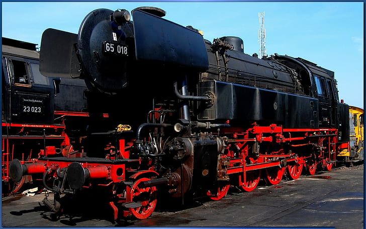 train, steam locomotive, Deutsche Bahn, vehicle