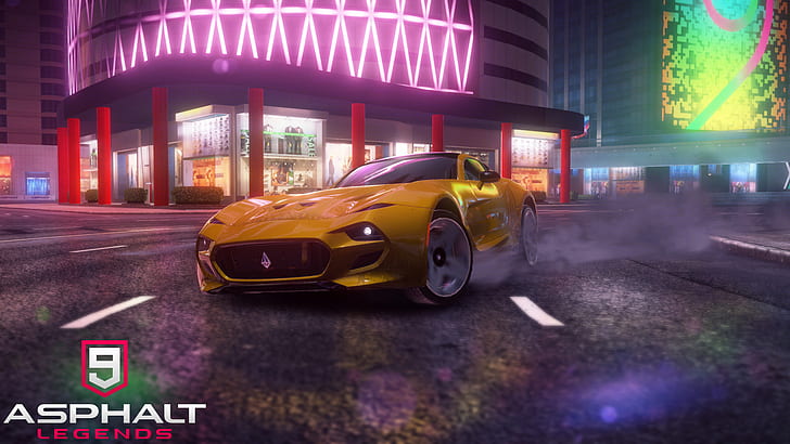 Video Game, Asphalt 9: Legends, Sport Car, Yellow Car