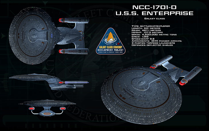 star trek uss enterprise spaceship, text, communication, no people, HD wallpaper