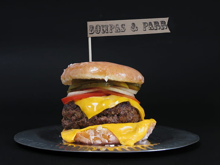 burger, cheese, hamburgers, food, eating, HD wallpaper