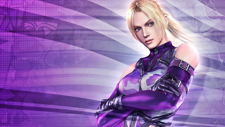 Tekken, Tekken 5, Nina Williams, young adult, beauty, portrait, HD wallpaper