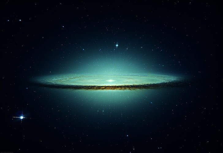 galaxy, Sombrero Galaxy, space, night, astronomy, star - space
