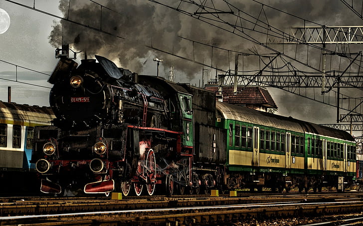 train, railway, Poland, Polish, vehicle, HD wallpaper