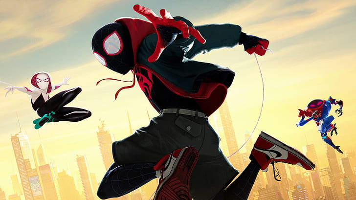 spiderman into the spider verse, 2018 movies, animated movies