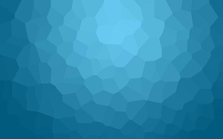 minimalism, abstract, low poly, gradient, blue, cyan, simple, HD wallpaper
